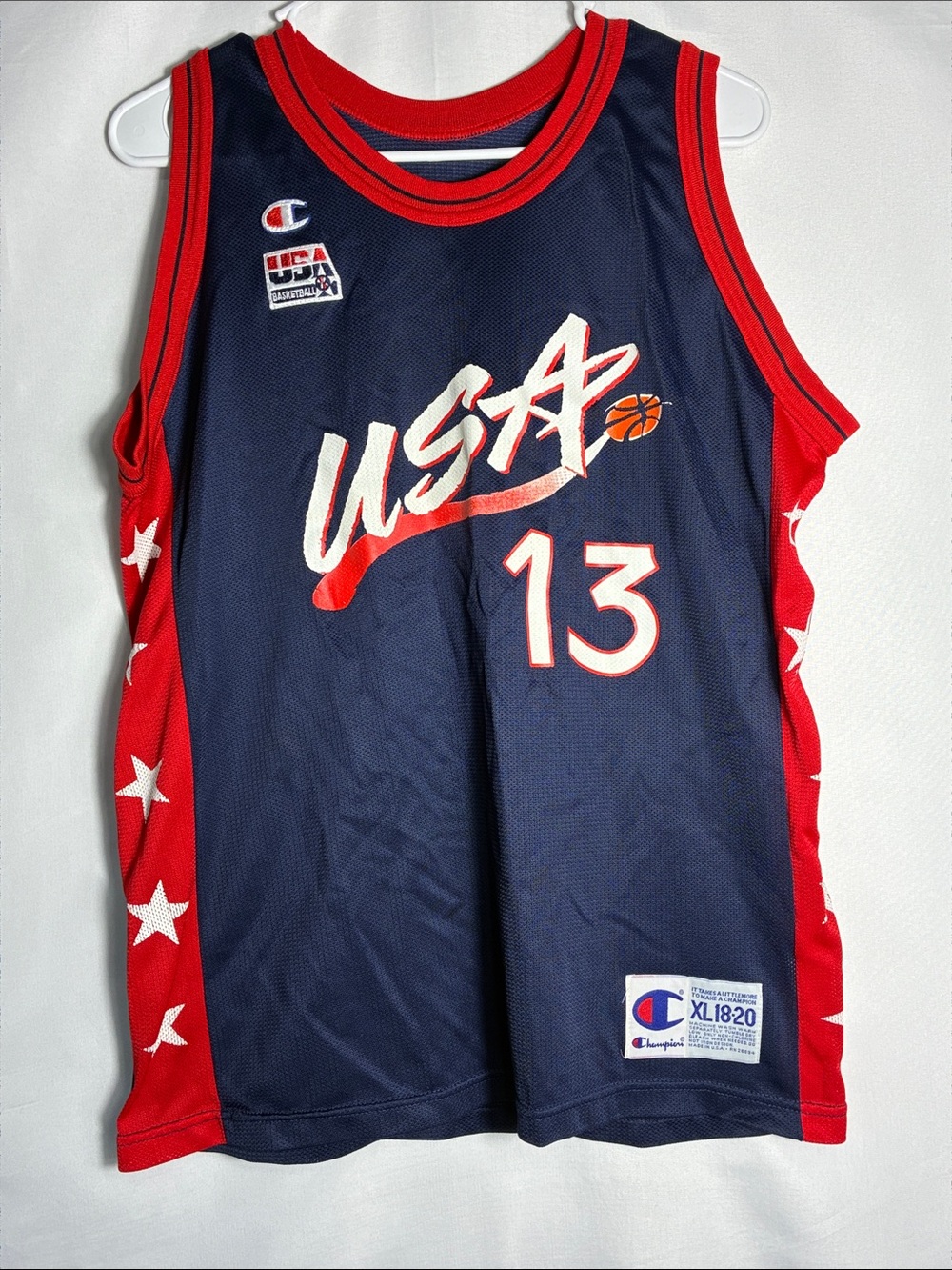 Vintage 1996 Champion Kids Shaquille O’Neal USA Basketball Jersey Dream Team